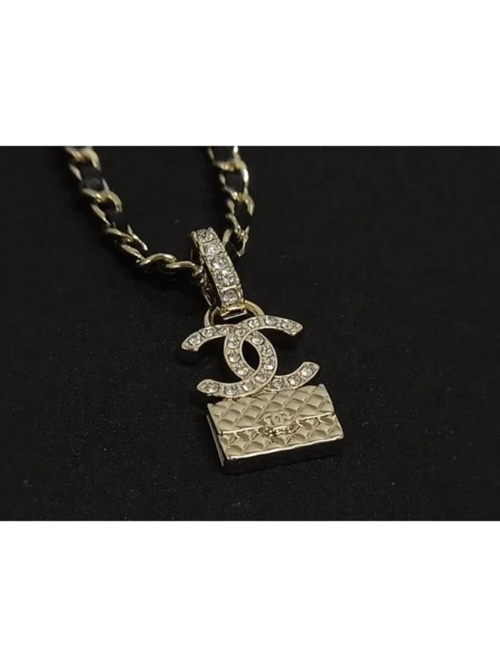 Chanel CC Logo Quilted Bag Motif Pendant